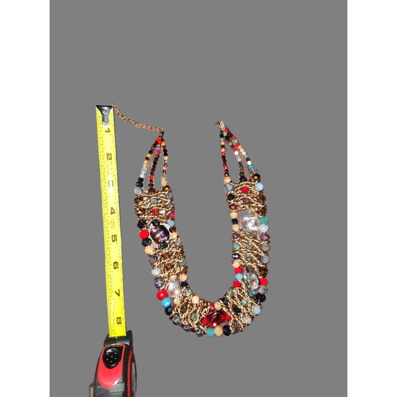 Women's Colorful Collar Jewelry Set - Picture 2 of 2